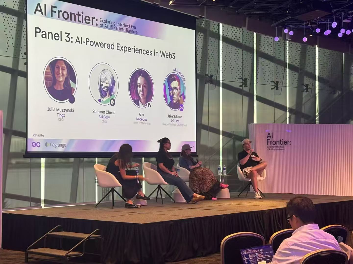panel speaker at TOKEN2049