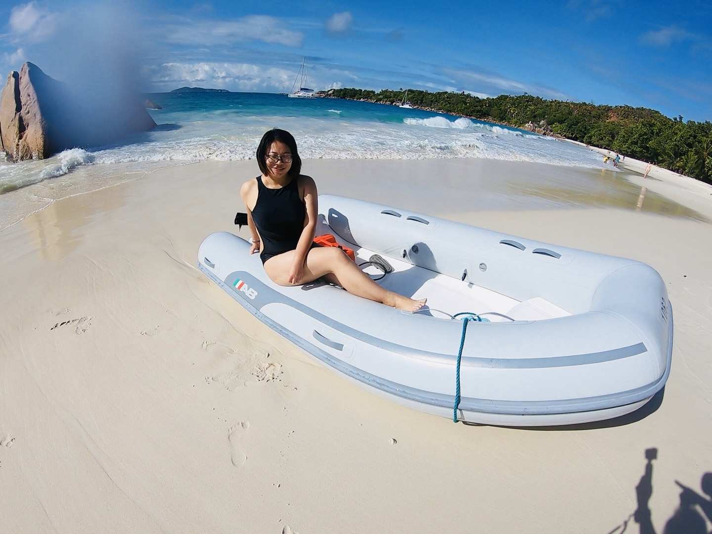a white-sand morning, Seychelles