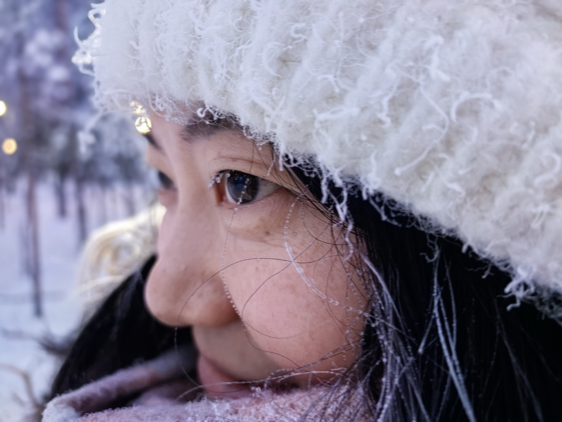 Murmansk — eyelashes frozen solid